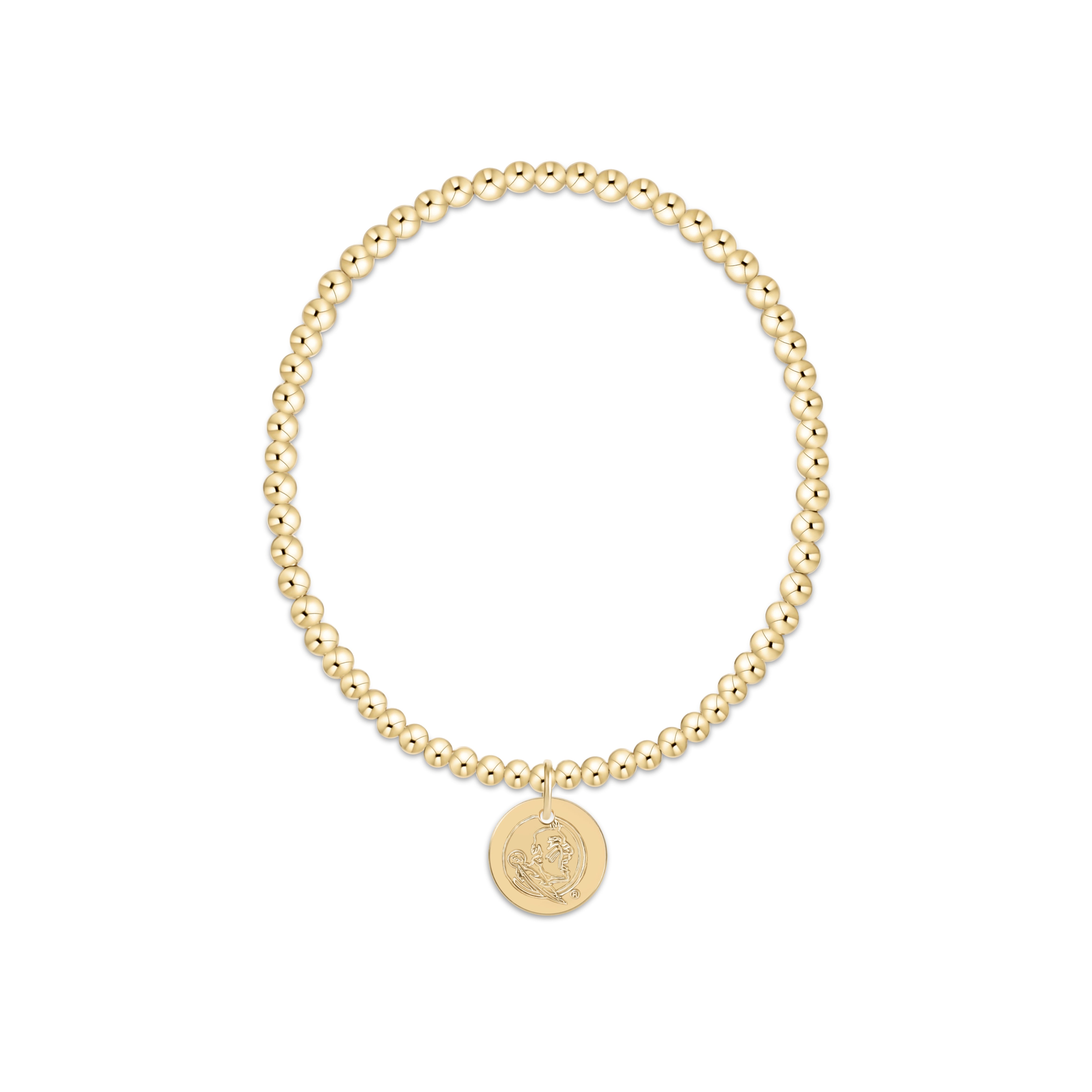 eCOLLEGIATE Classic Gold 3mm Bracelet - FSU