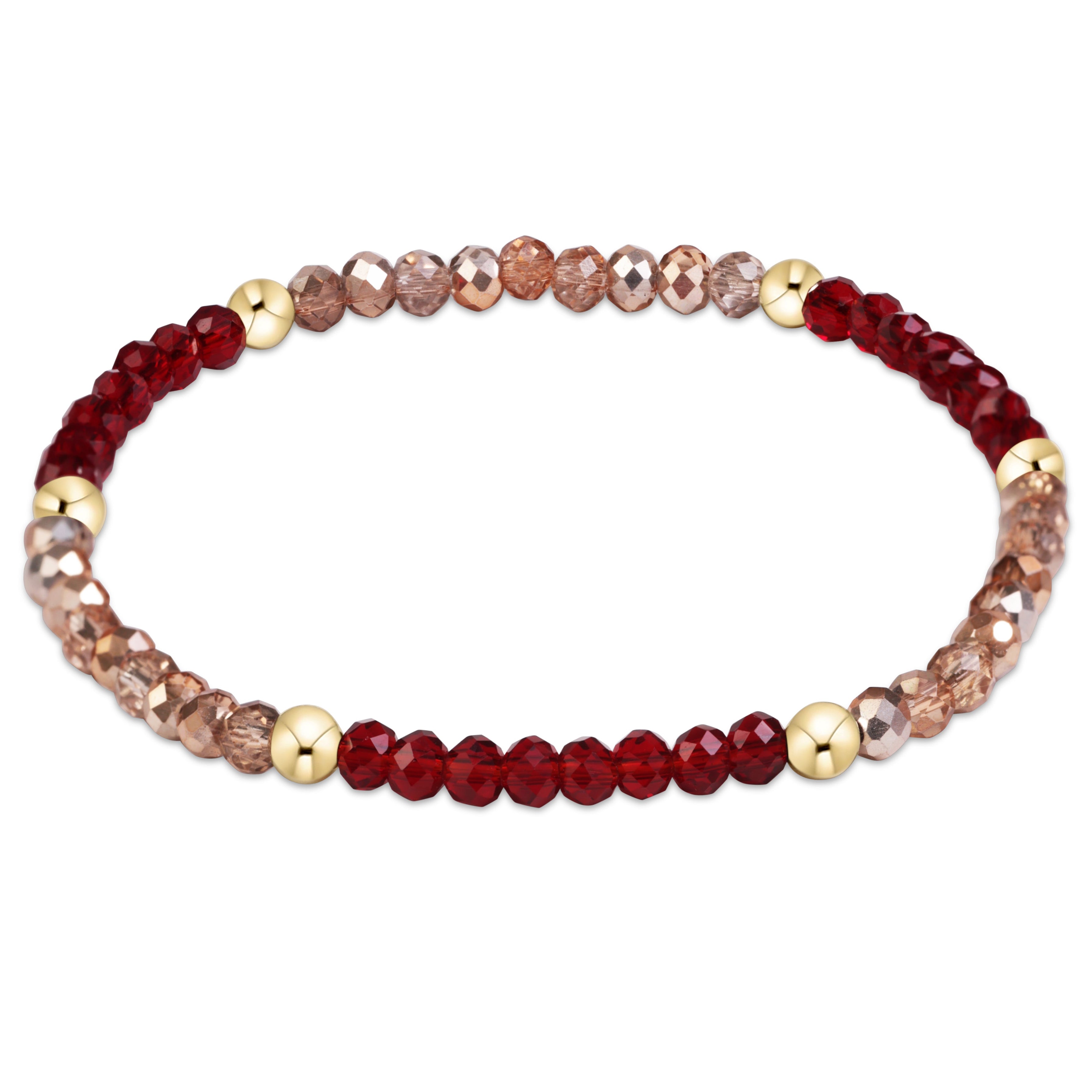 Gameday Flirty Presence Bracelet - Gold Luster - Maroon