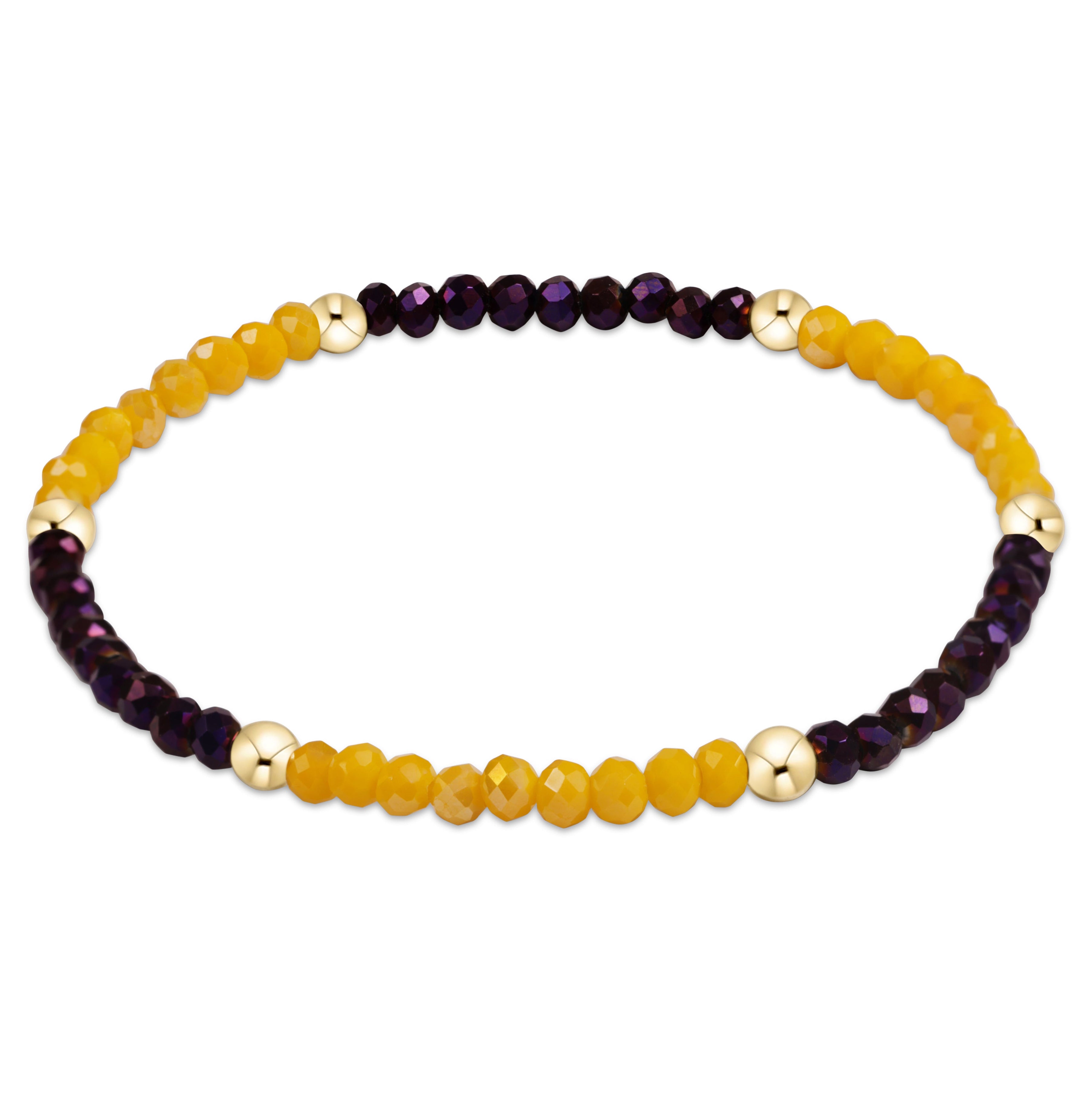Gameday Flirty Presence Bracelet - Purple - Golden Yellow