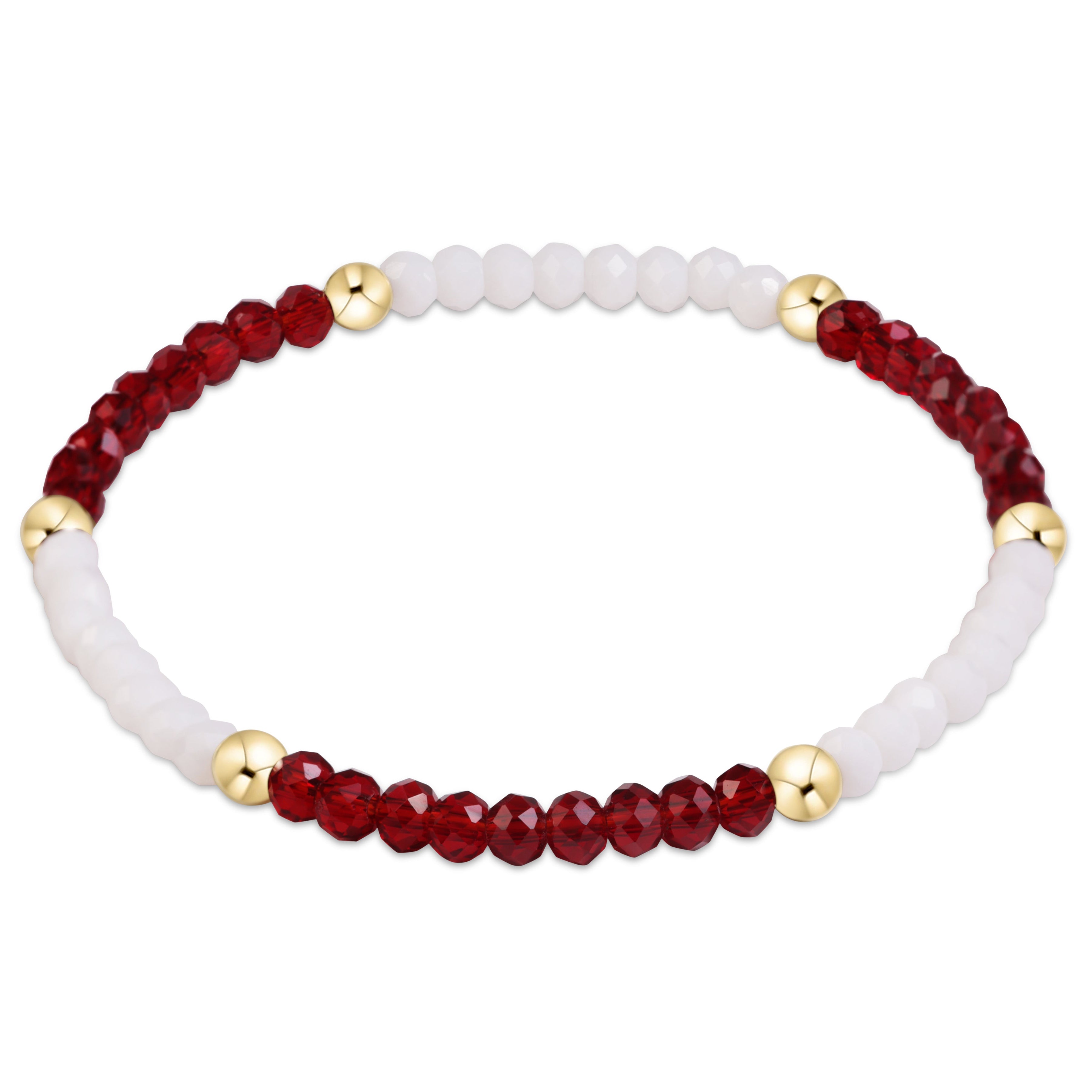 Gameday Flirty Presence Bracelet - Maroon - White