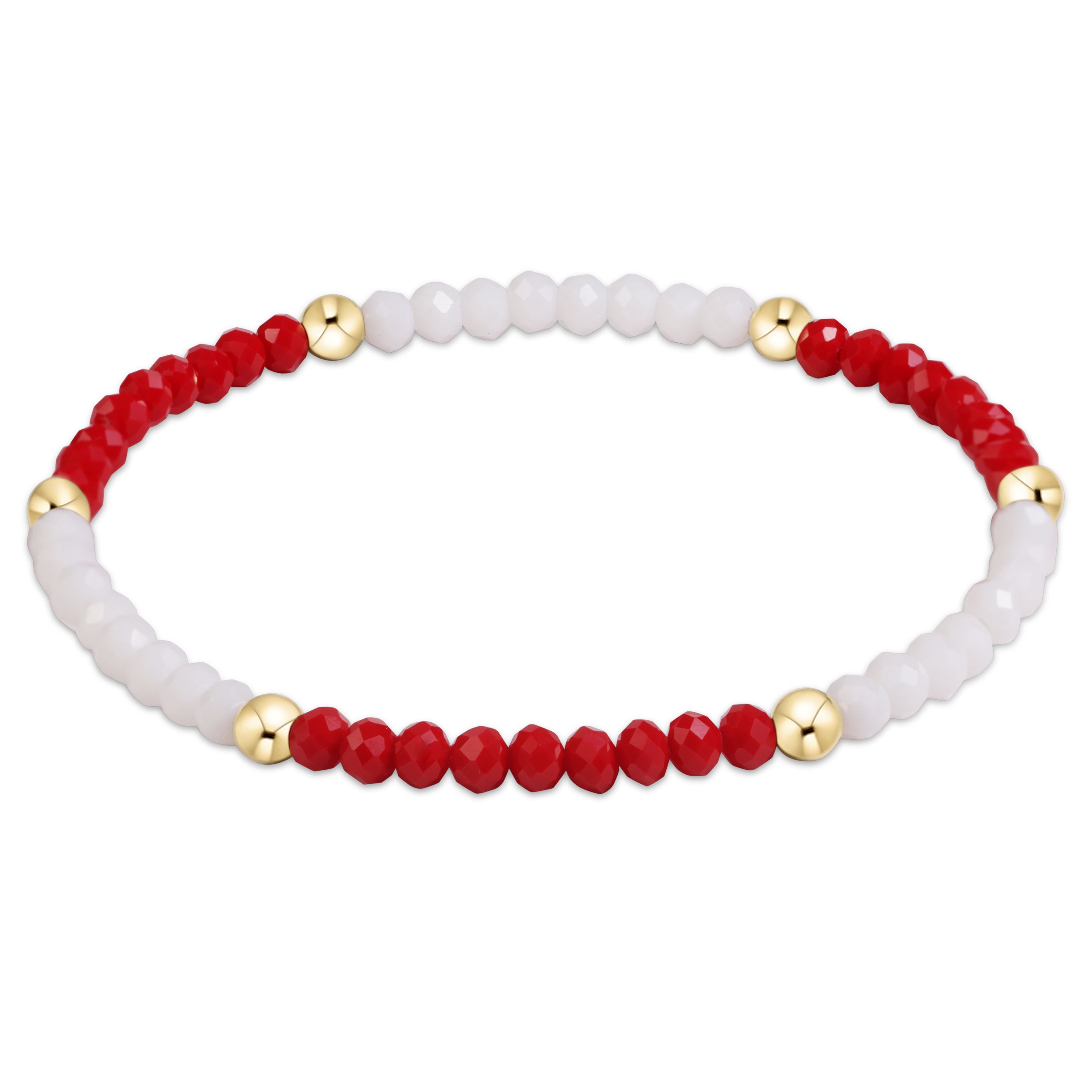 Gameday Flirty Presence Bracelet - Red - White