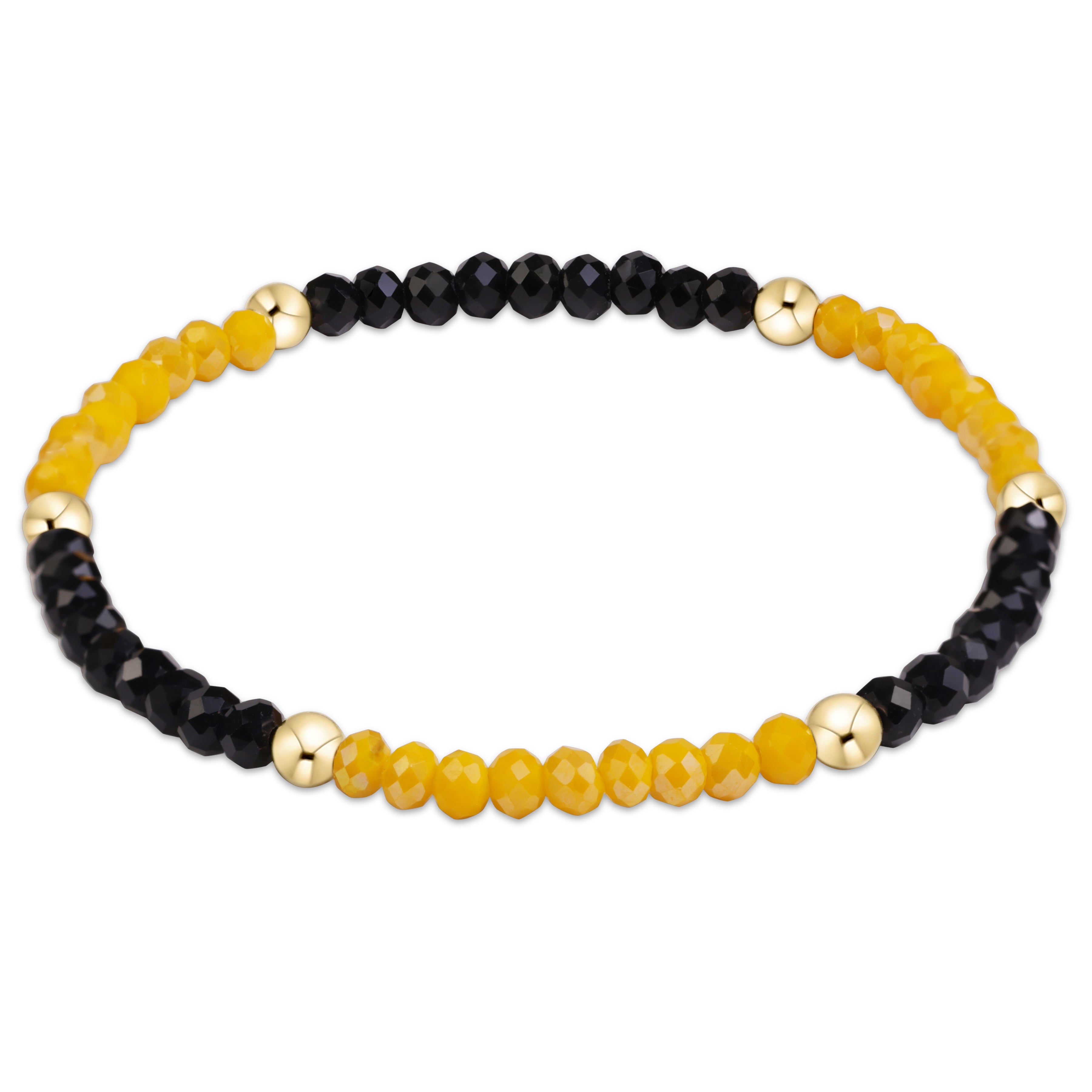 Gameday Flirty Presence Bracelet - Golden Yellow - Black