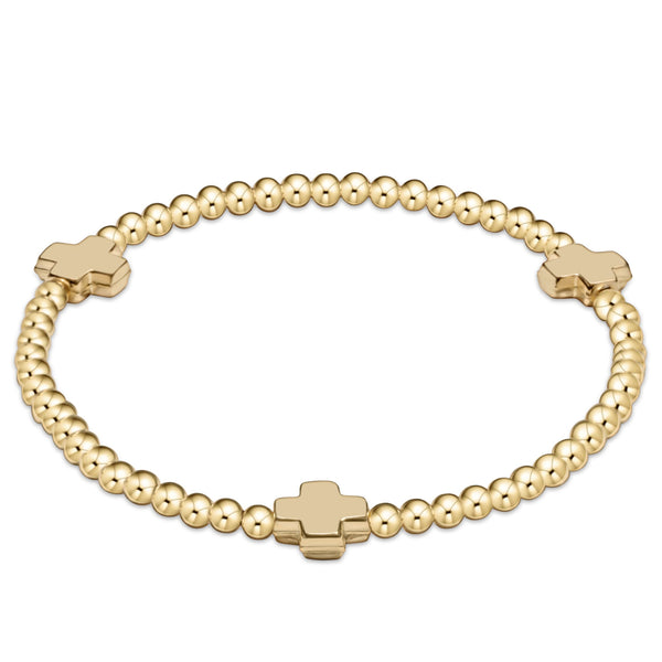 Diamond Cross Bracelet in 14K Rose Gold | KLENOTA