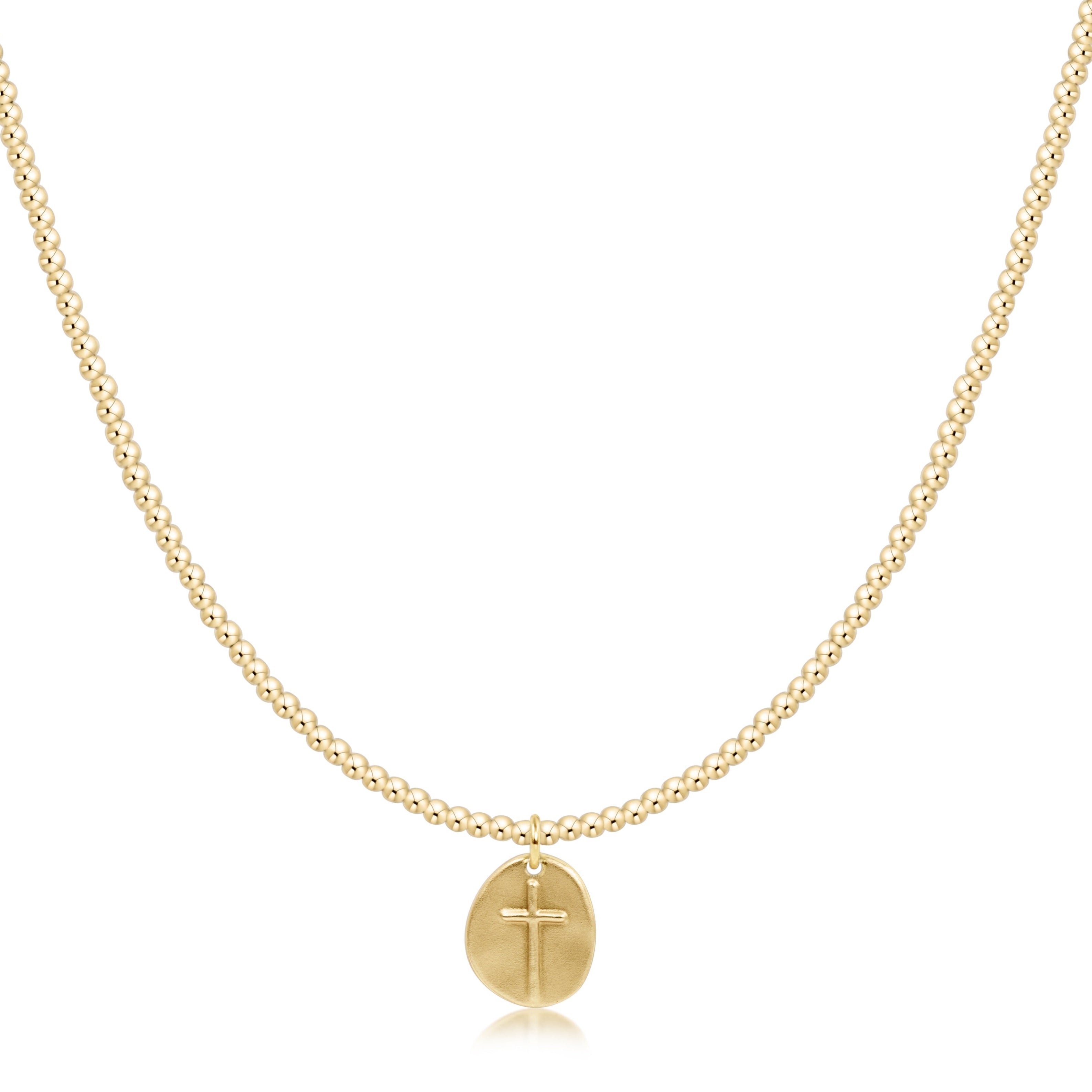 Choker Classic Gold 2mm Bead - Inspire Small Gold Charm