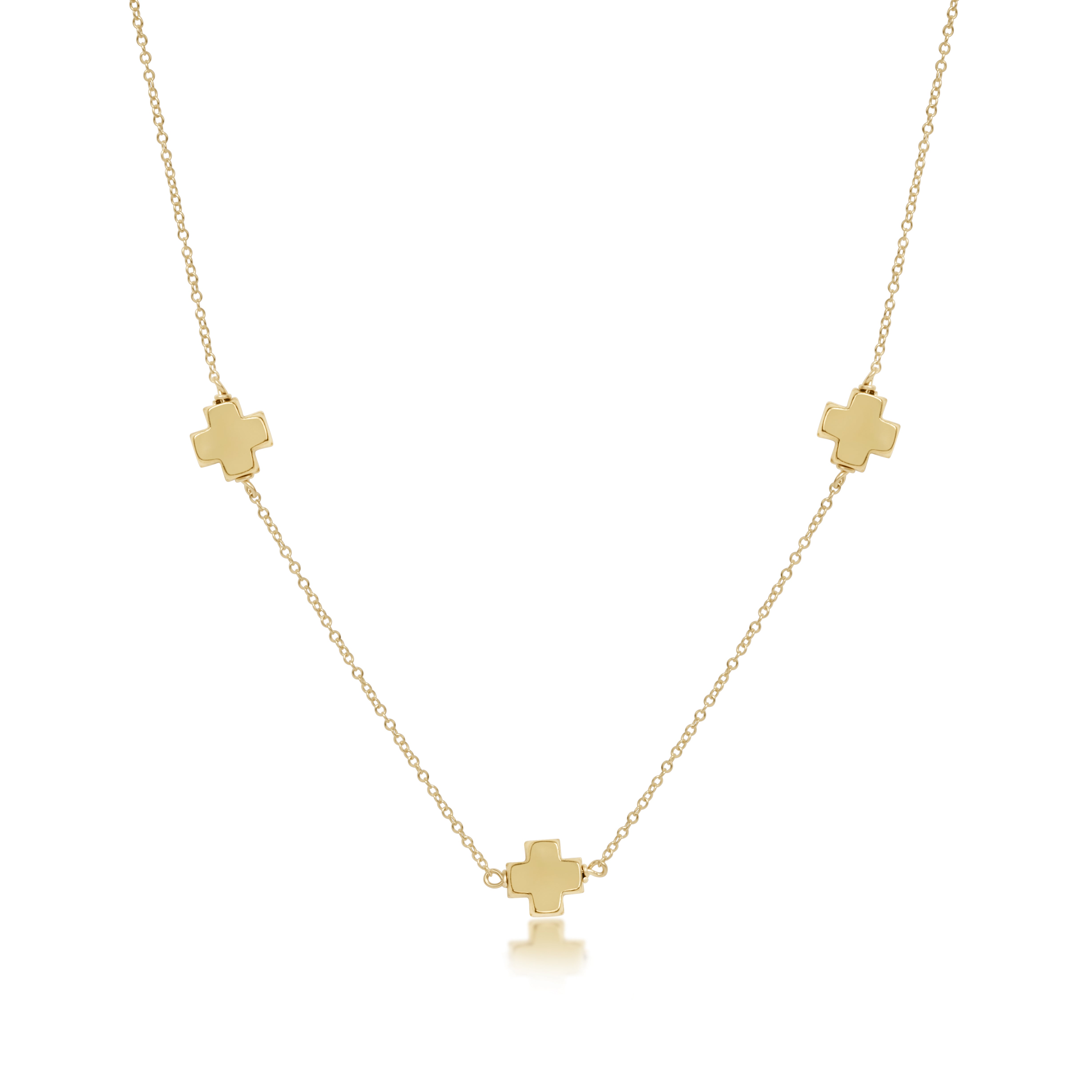 choker simplicity chain gold - signature cross gold