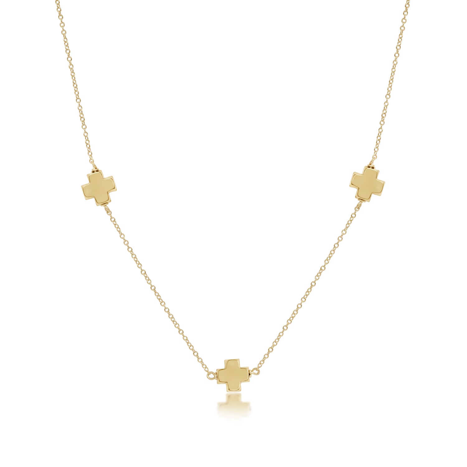 choker simplicity chain gold - signature cross gold