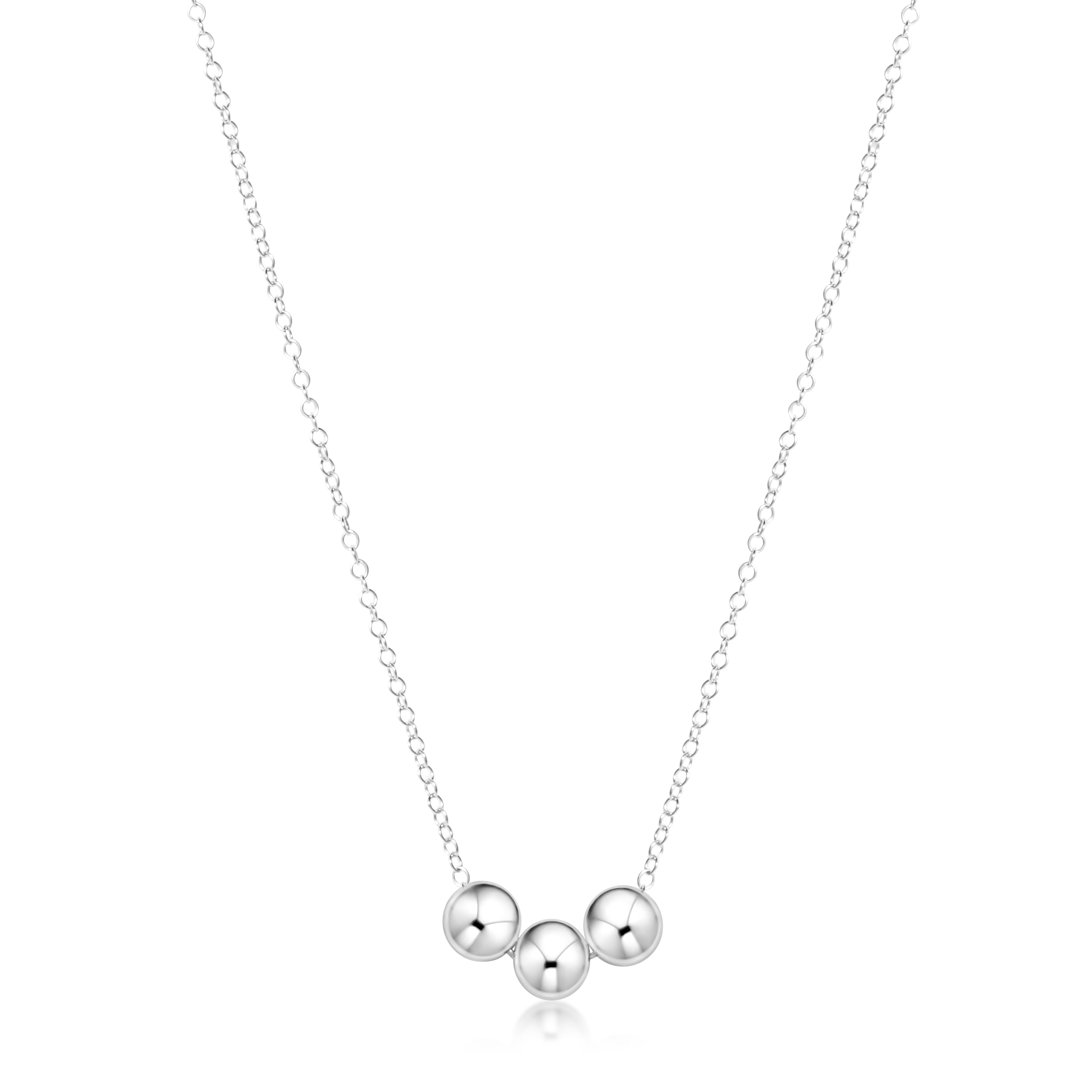16" Necklace Sterling - Joy 6mm Sterling