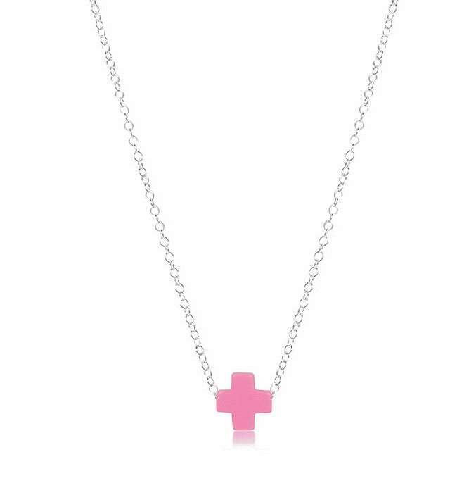 16" Necklace Sterling - Signature Cross