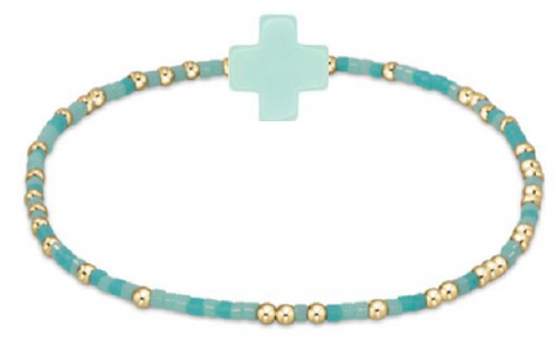 egirl Hope Unwritten Signature Cross Bracelet- Mint To Be