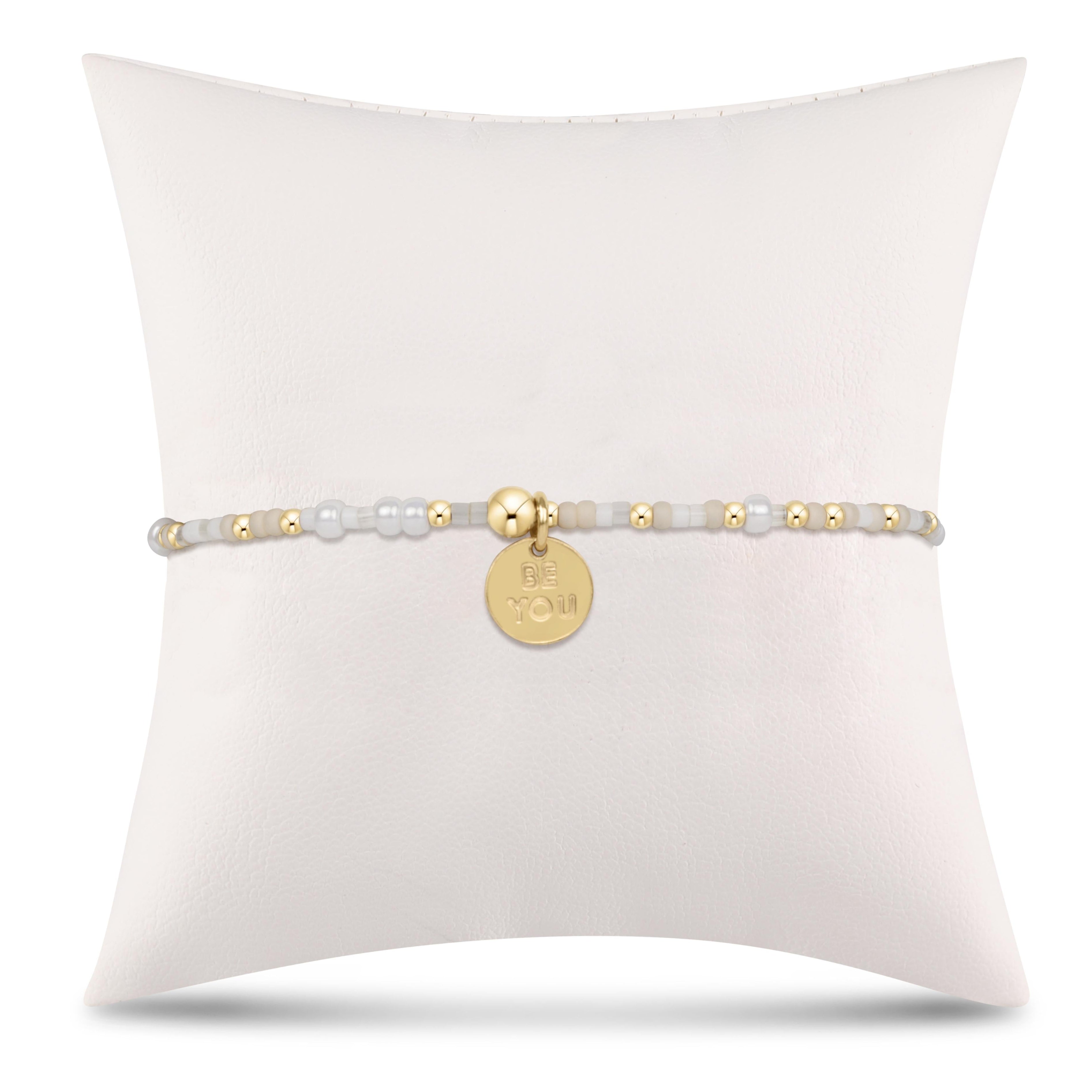 egirl Hope Unwritten Bracelet - Call Me On My Shellphone - be you. Small Gold Disc