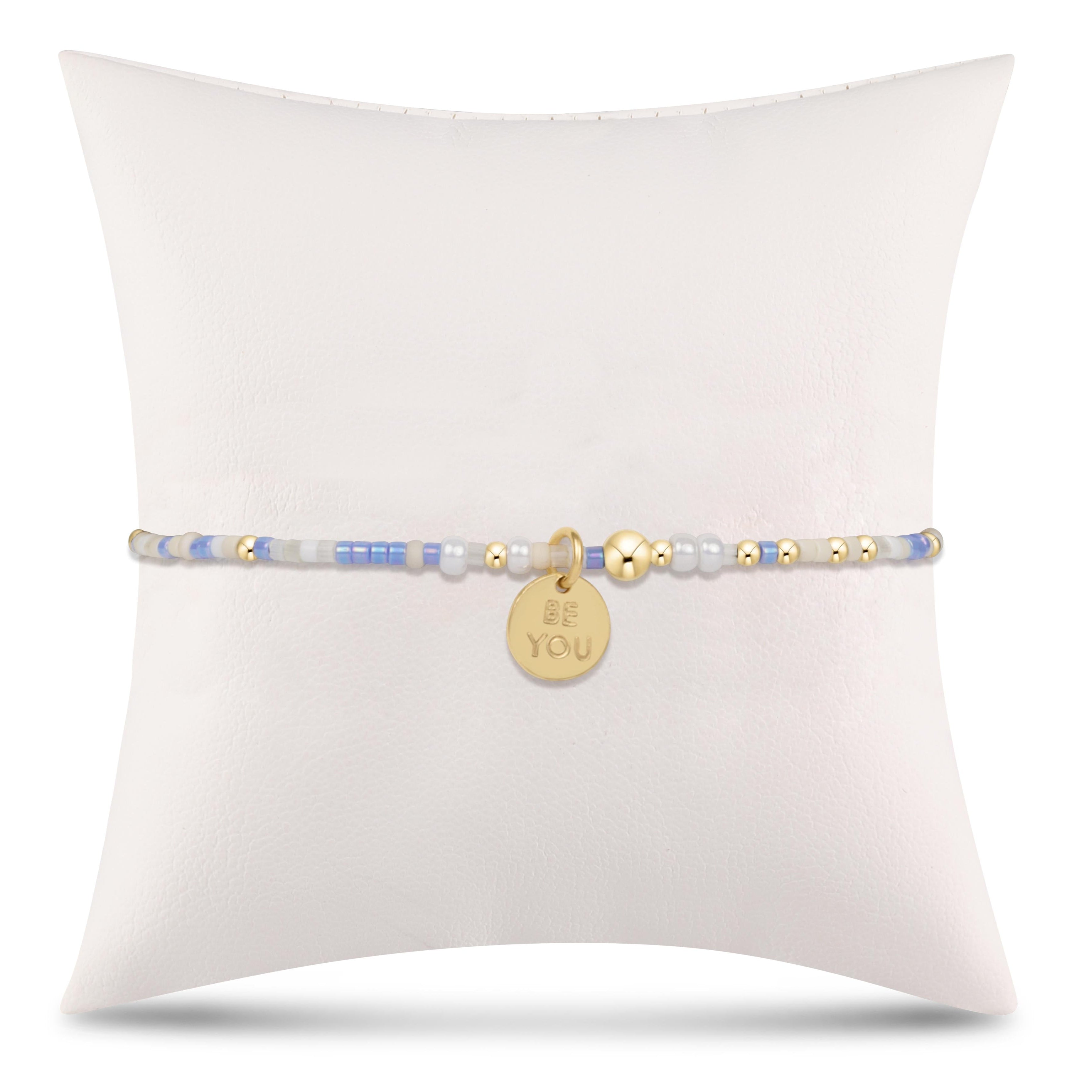 egirl Hope Unwritten Bracelet - Skinny Dippin' - be you. Small Gold Disc