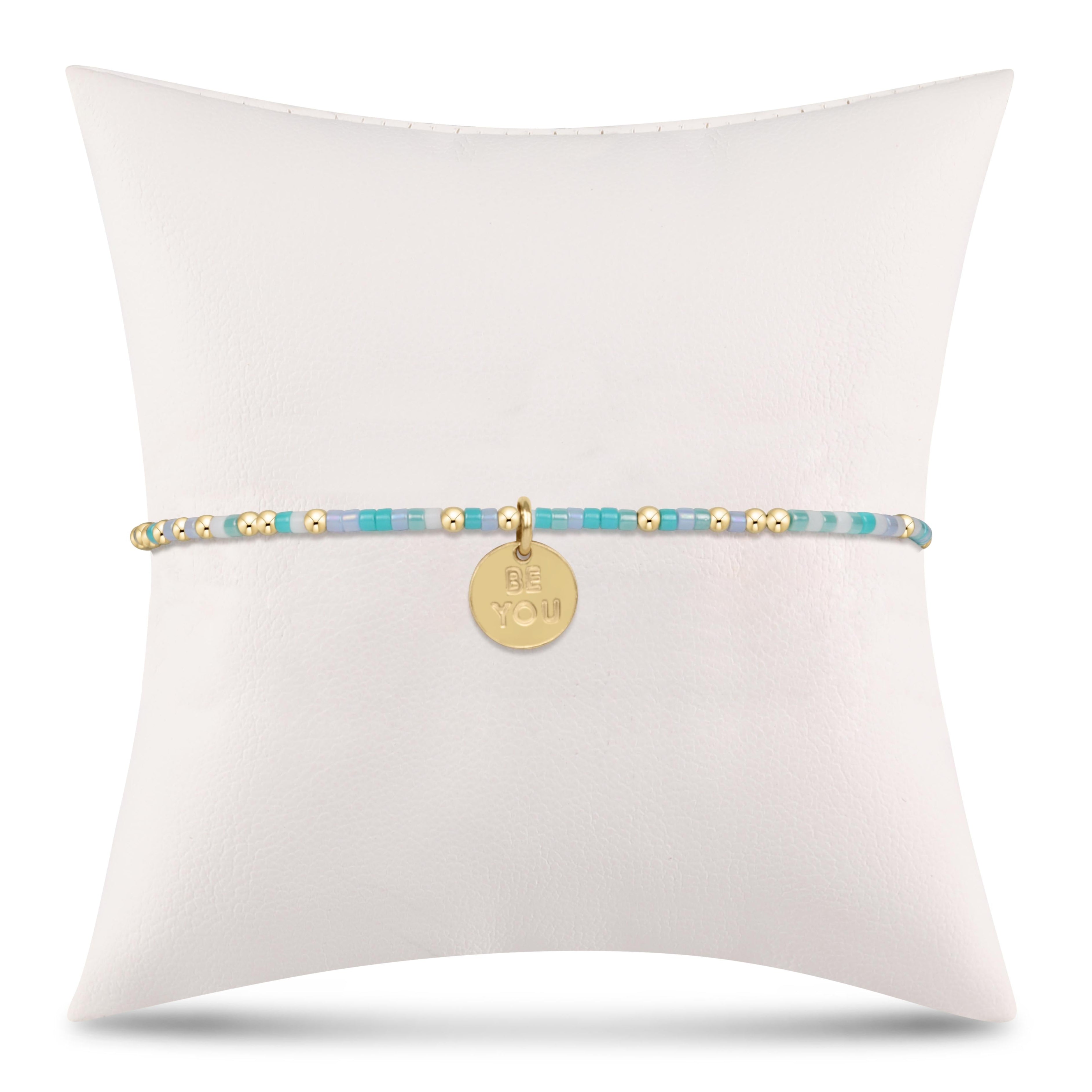 egirl Hope Unwritten Bracelet - Man, I Teal Like A Woman - be you. Small Gold Disc