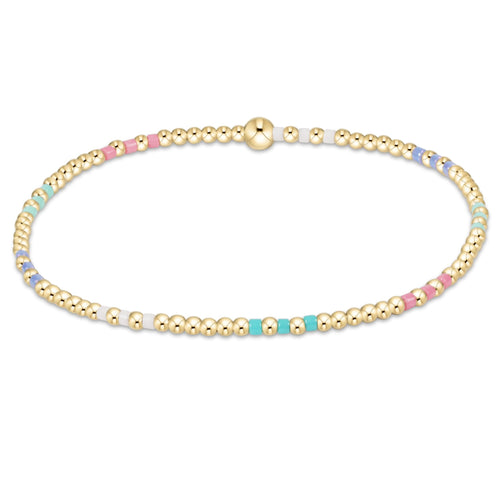 Hope Joy Pattern 2mm Bead Bracelet - Hot Mess SS25