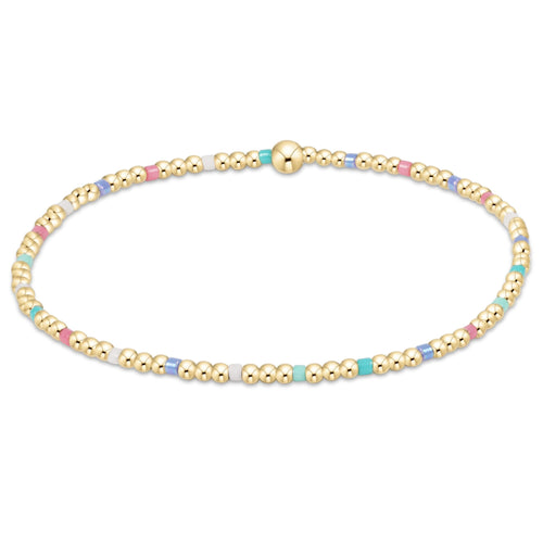 Hope Sincerity Pattern 2mm Bead Bracelet - Hot Mess SS25