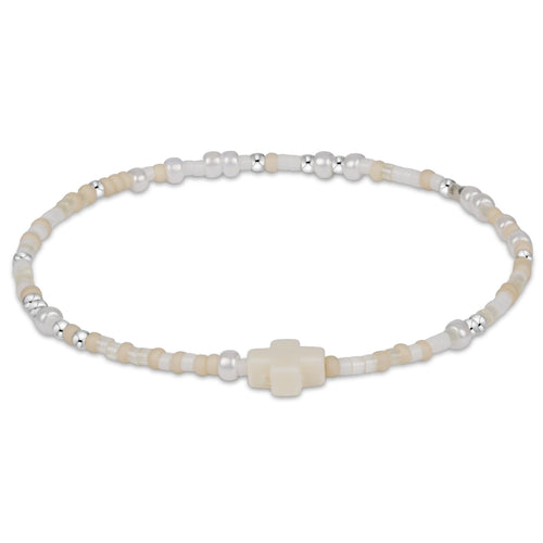 Hope Unwritten Sterling Signature Cross Bracelet - Call Me On My Shellphone