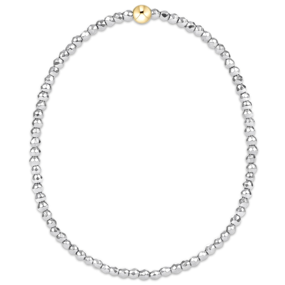 enewton Extends - Silver Faceted Hematite 2mm Bead Bracelet main image 1