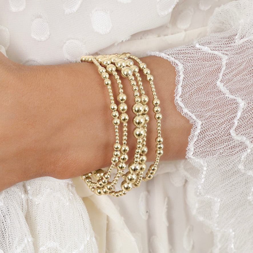 Petite Gold Bead Bracelet – Ring Concierge