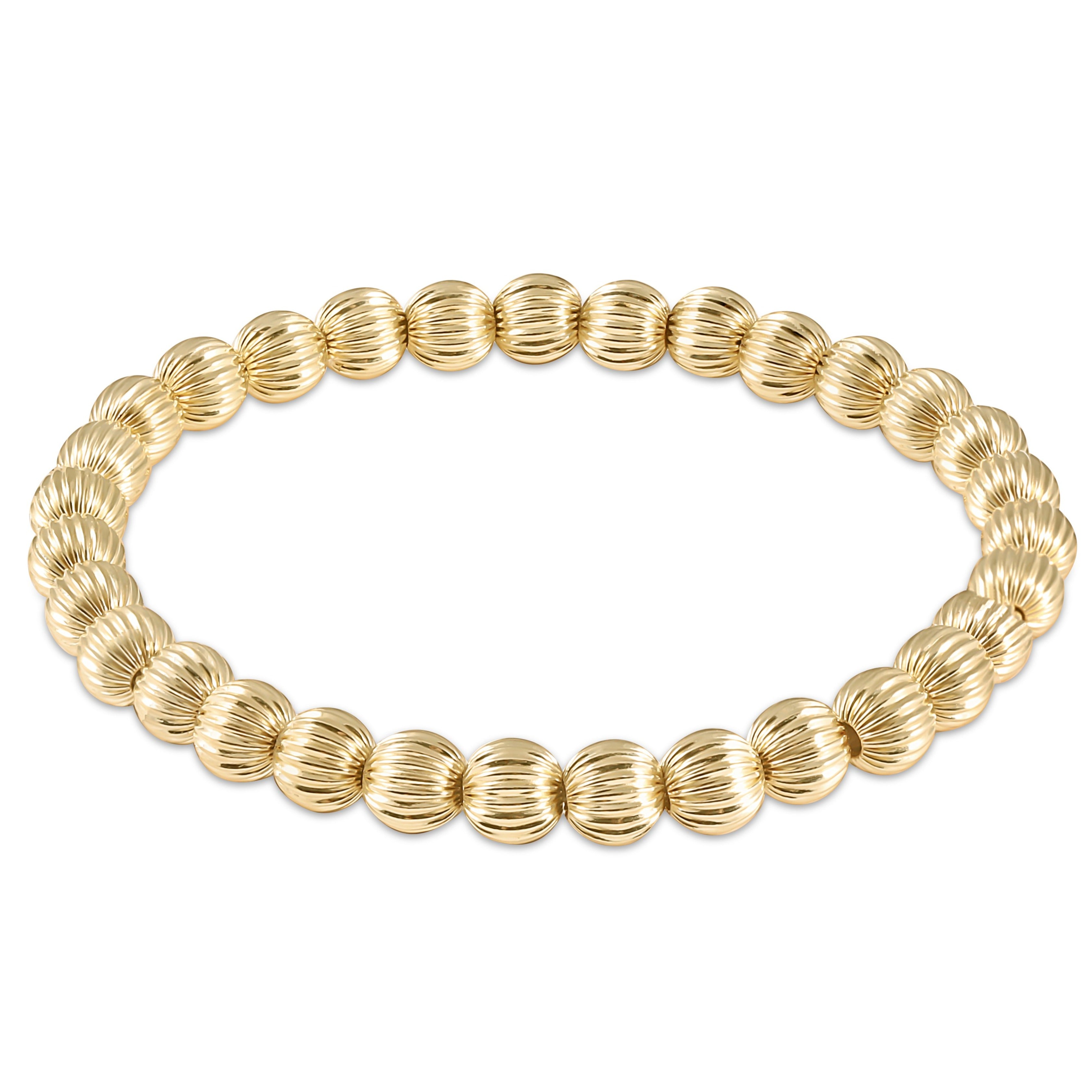 enewton extends - dignity gold 6mm bead bracelet
