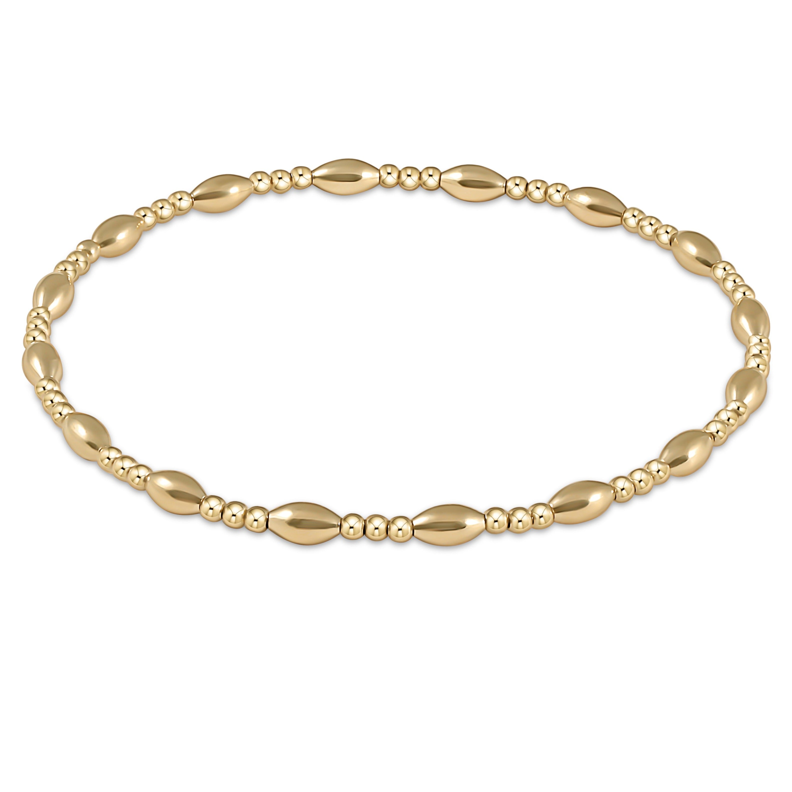 Respect Gold Initial Charm Bead Bracelet By Enewton Design – Bella Vita  Gifts & Interiors