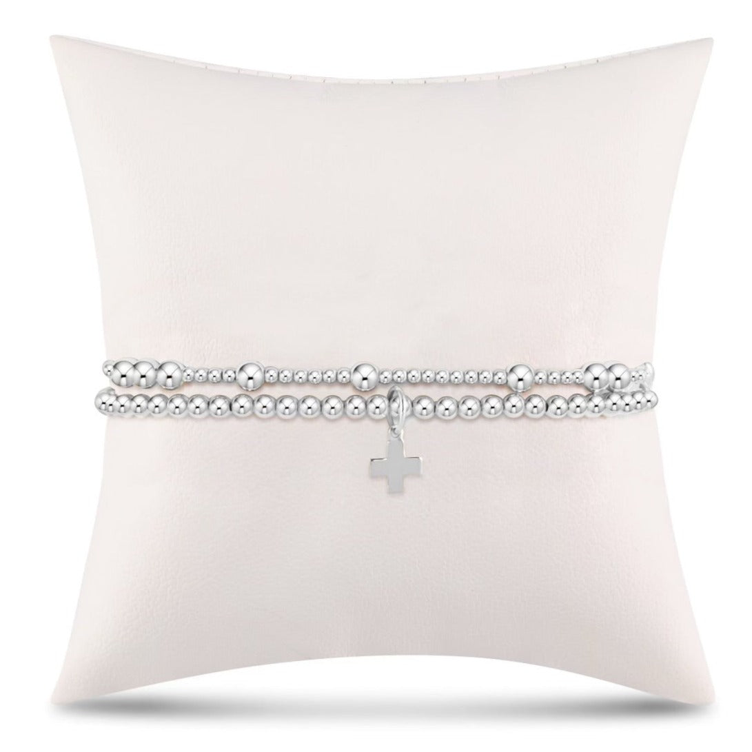 Full of Hope Sterling Stack - Signature Cross Sterling Charm