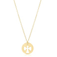 16" necklace gold - guardian angel charm