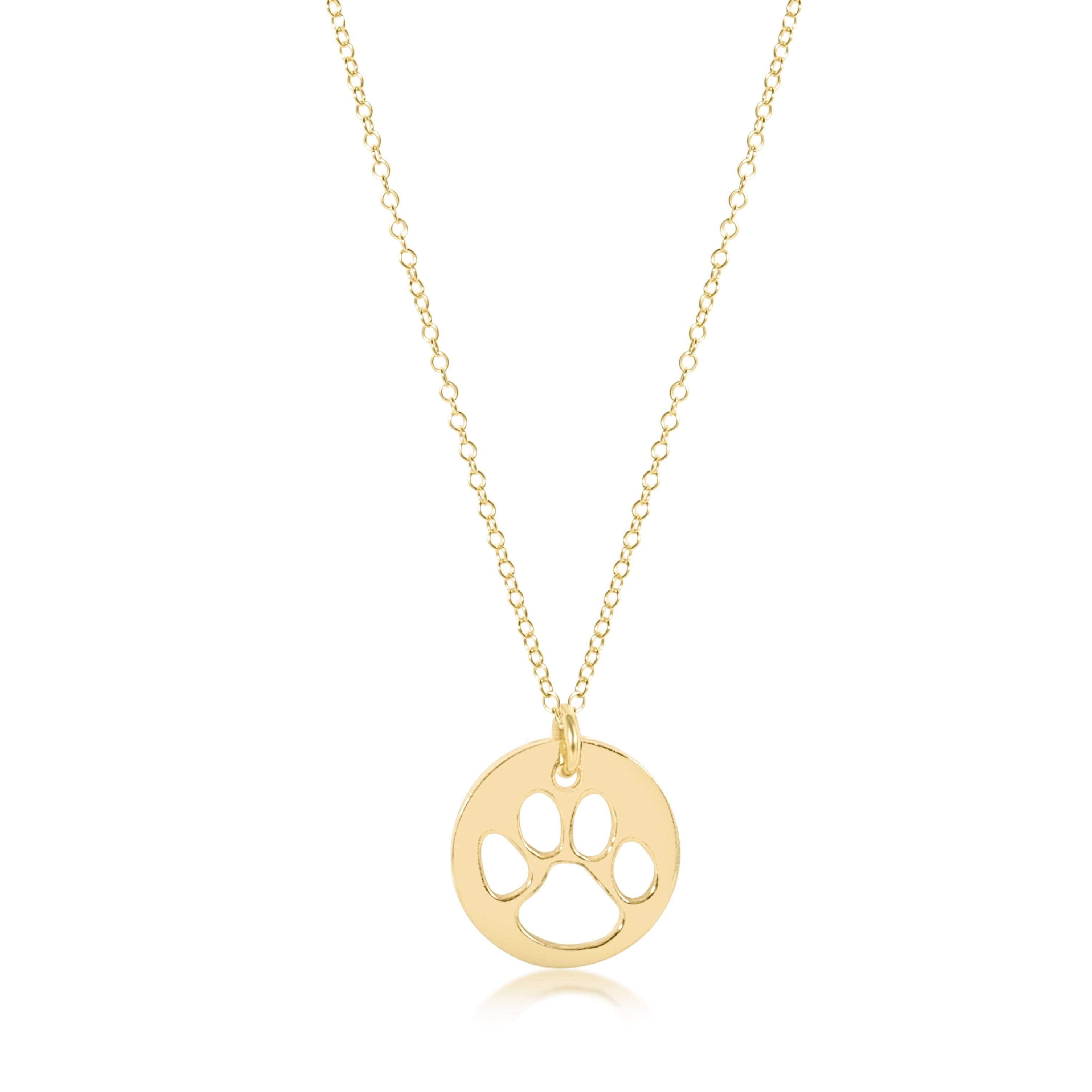 Buy A2S2 Cute Footprint Necklace Dog Cat Kitty Kitten Claw Paw Print Enamel  Gold Color Copper Chain Pendant Simple Fashion Jewelry (White/Gold) at  Amazon.in