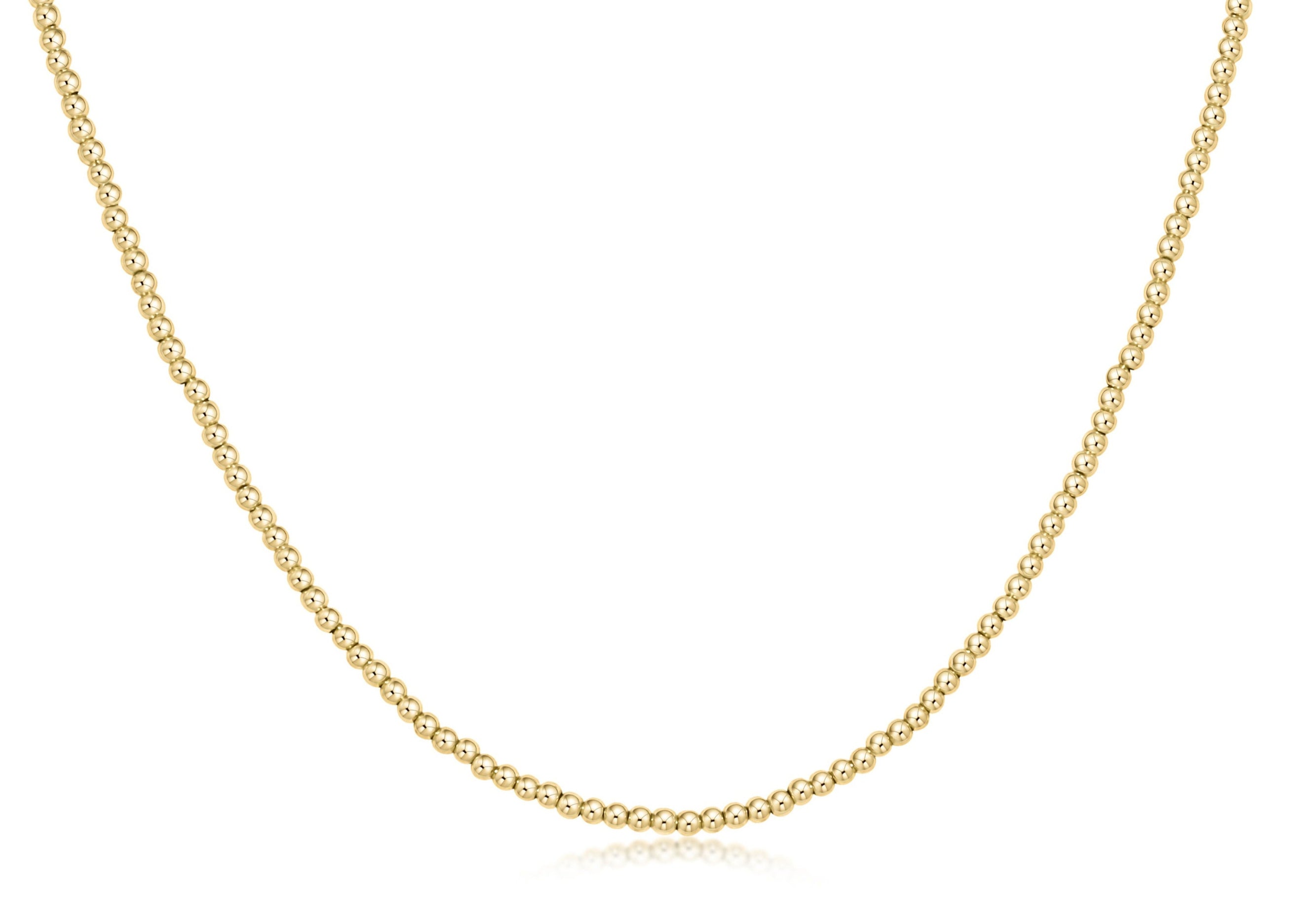 Choker Beaded - Classic Gold 2mm