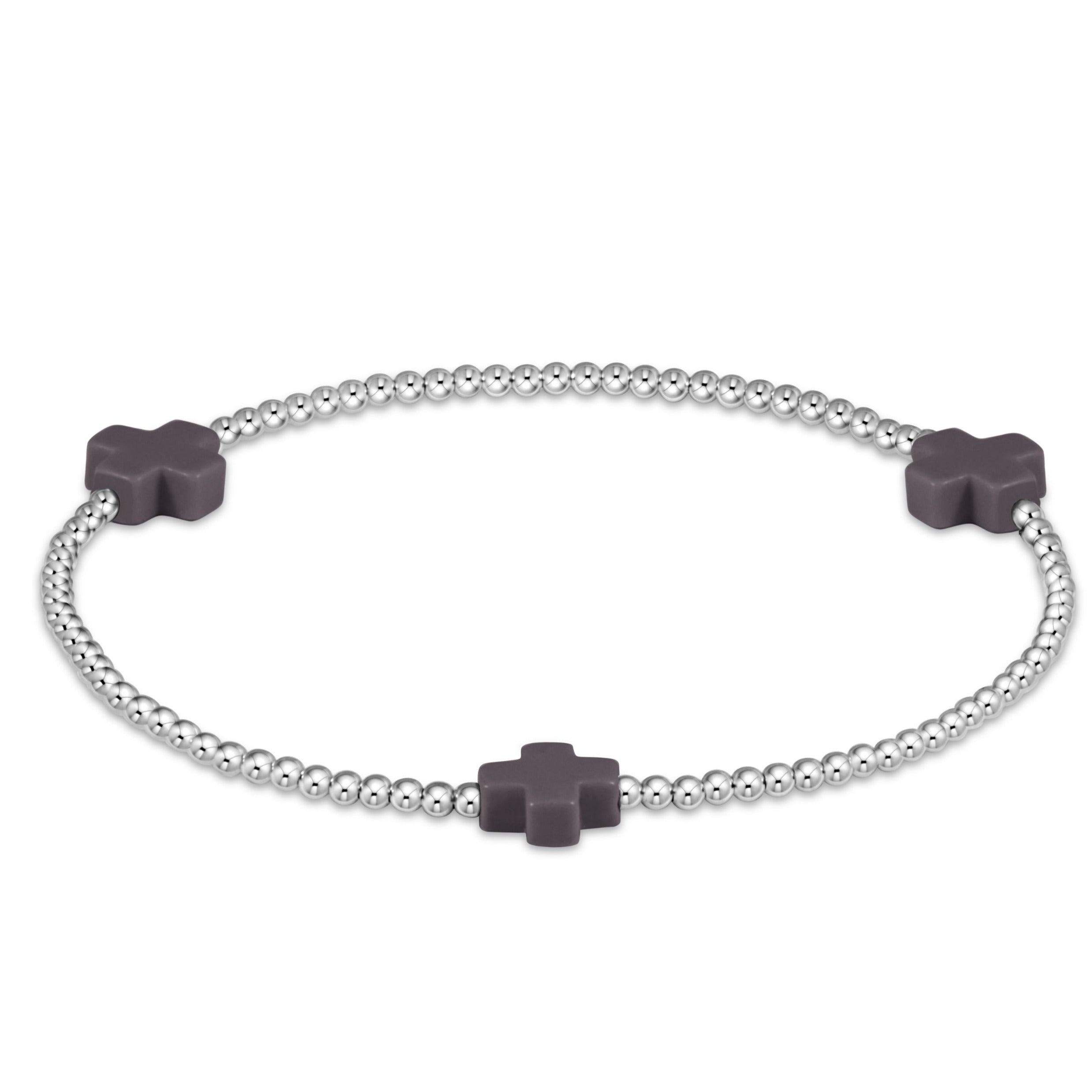 Signature Cross 2mm Sterling Bracelet