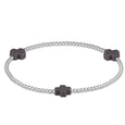 Signature Cross Sterling Pattern 2mm Bead Bracelet