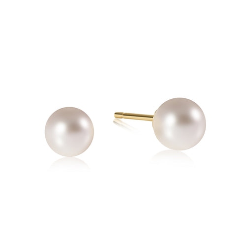 classic 8mm ball stud - pearl