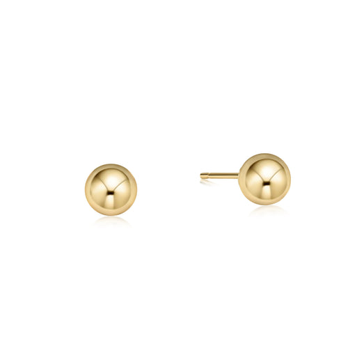 classic 6mm ball stud - gold