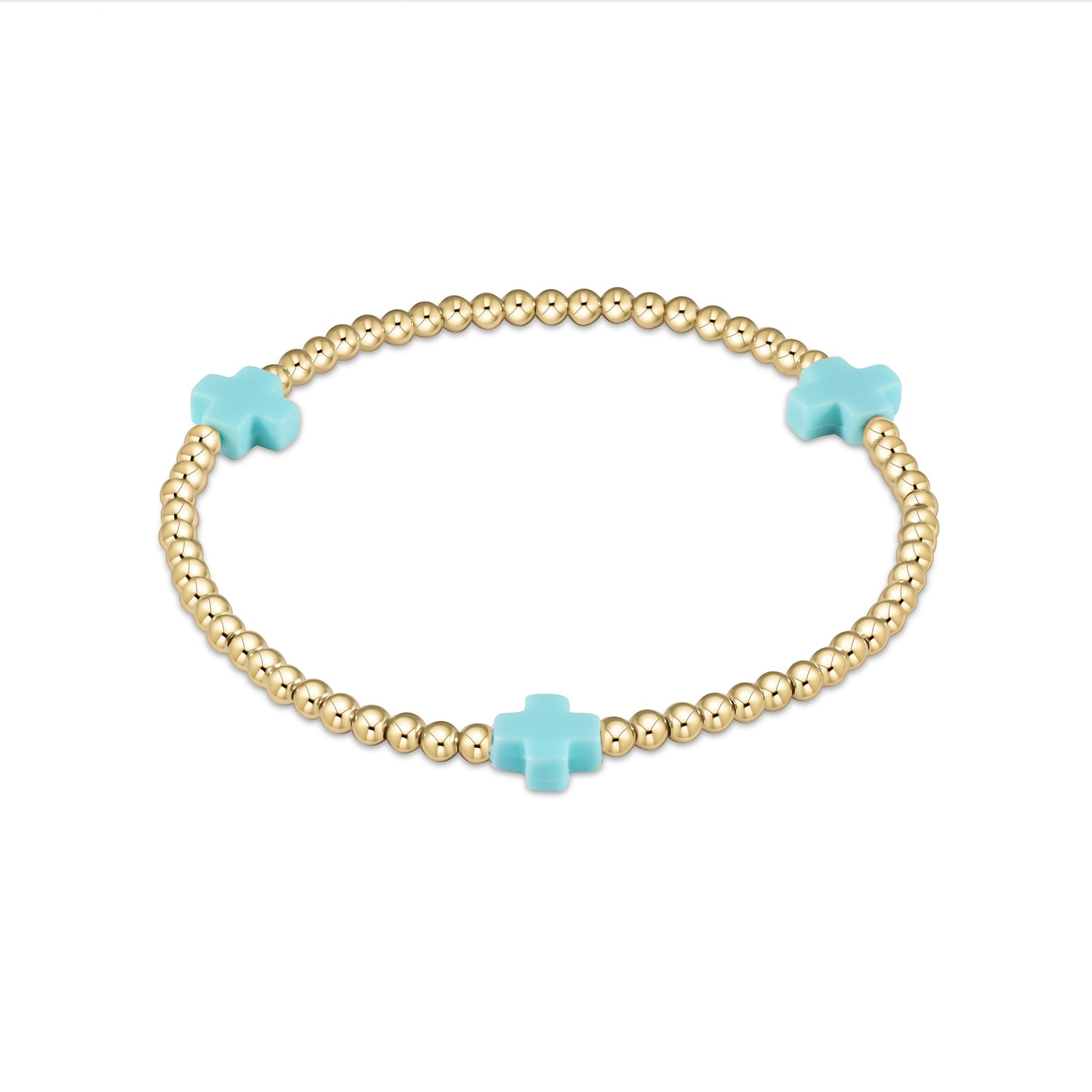 egirl signature cross bracelet gold