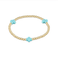 egirl signature cross bracelet gold