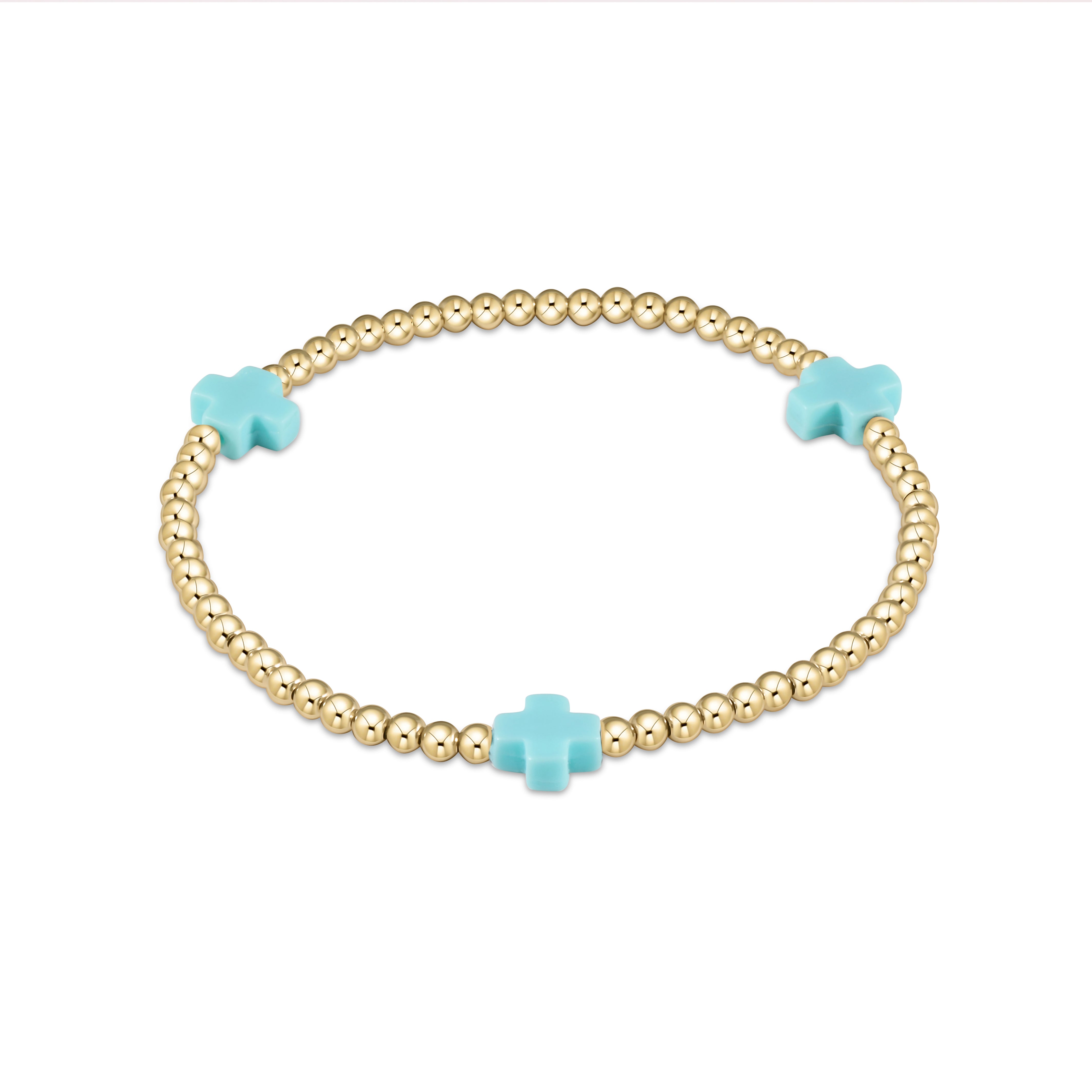 egirl signature cross bracelet gold