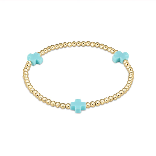 egirl signature cross bracelet gold
