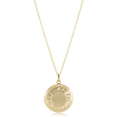 16" Necklace Gold - Cherish Small Gold Locket