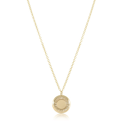28.5" Necklace Gold - Cherish Medium Gold Locket