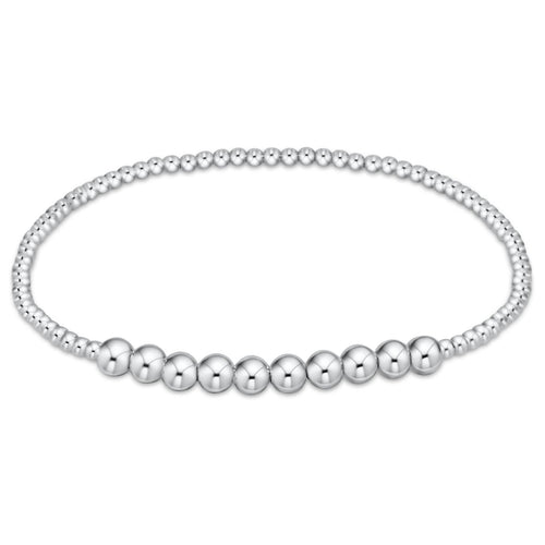 Classic Sterling Beaded Bliss 2mm Bead Bracelet - 4mm Sterling