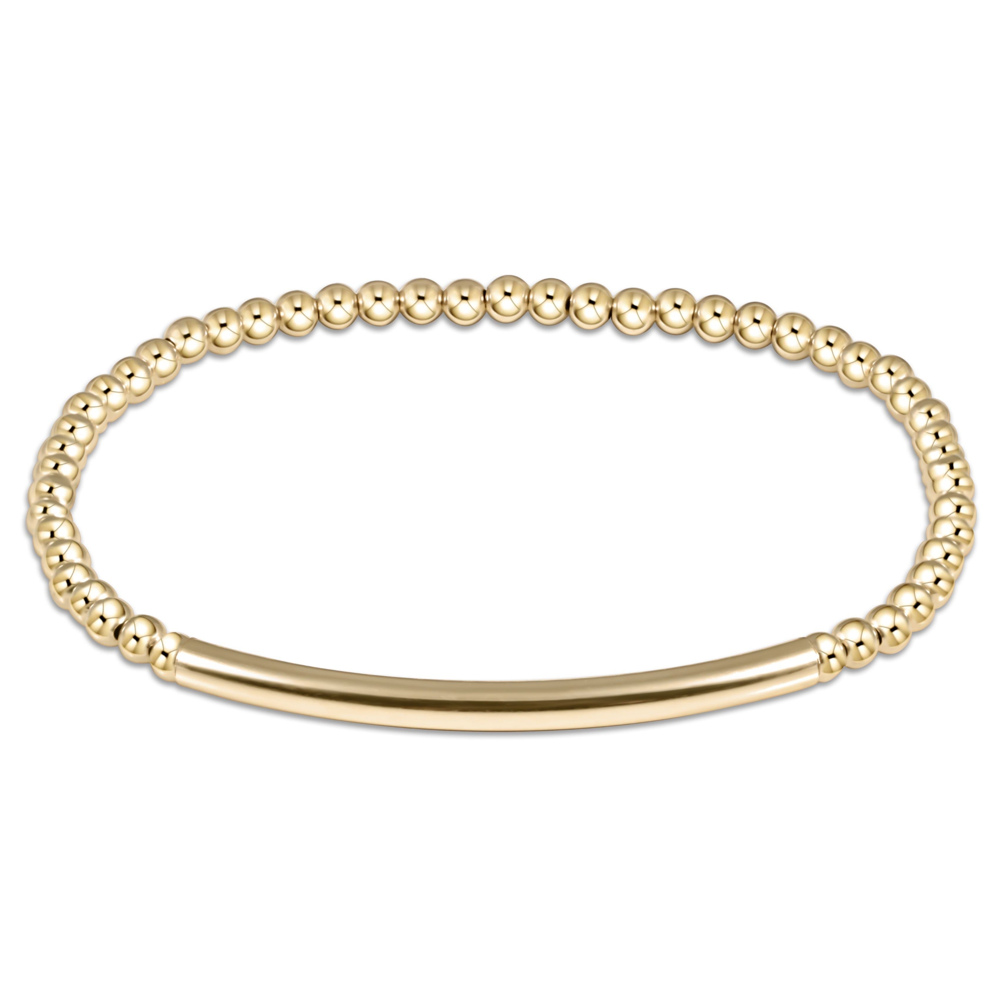 Bliss Bar Smooth Gold 3mm Bracelet