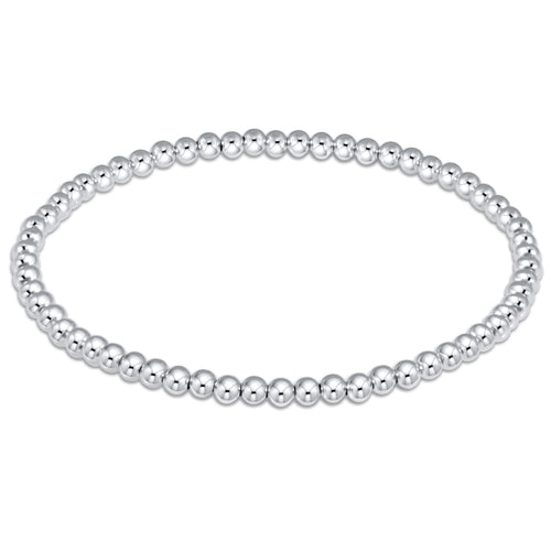 Amazon.com: Silverly 4 mm Sterling Silver Bead Bracelet - 925 Solid Silver  Bracelet for Women - Beaded Elastic String Stacker Bracelets for Teen Girls  - Round Ball Adjustable Stretch Bracelet - Friend