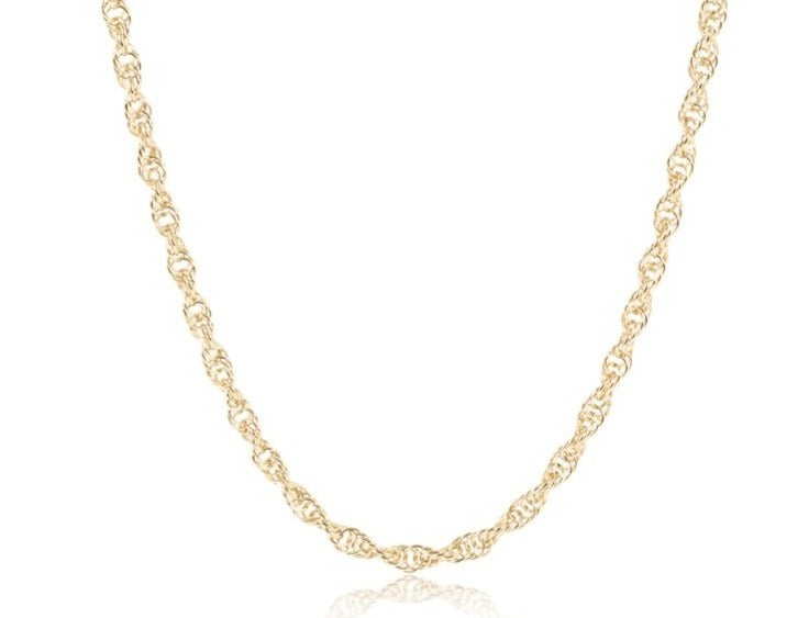 Amazon.com: JEWELHEART 10K Real Gold Rope Chain Necklace - 2.6mm Diamond  Cut Twist Link Chain For Men - Dainty Gold Pendant Necklace For Women 16