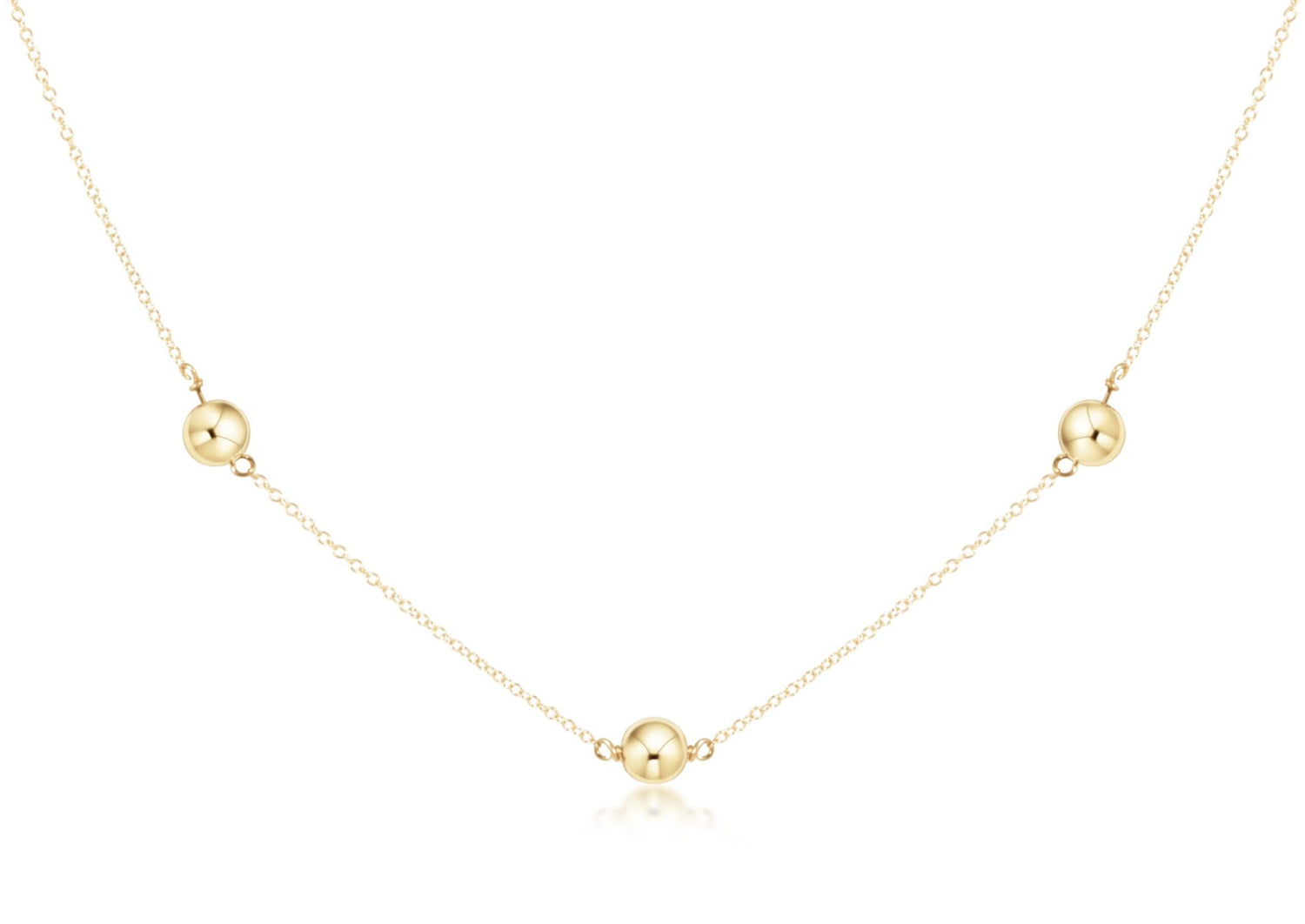 15" Choker Simplicity Chain Gold - Classic 6mm Gold