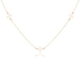 Choker Simplicity Chain Gold - Signature Cross Off-White