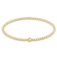 Classic Gold 3mm Bead Bangle