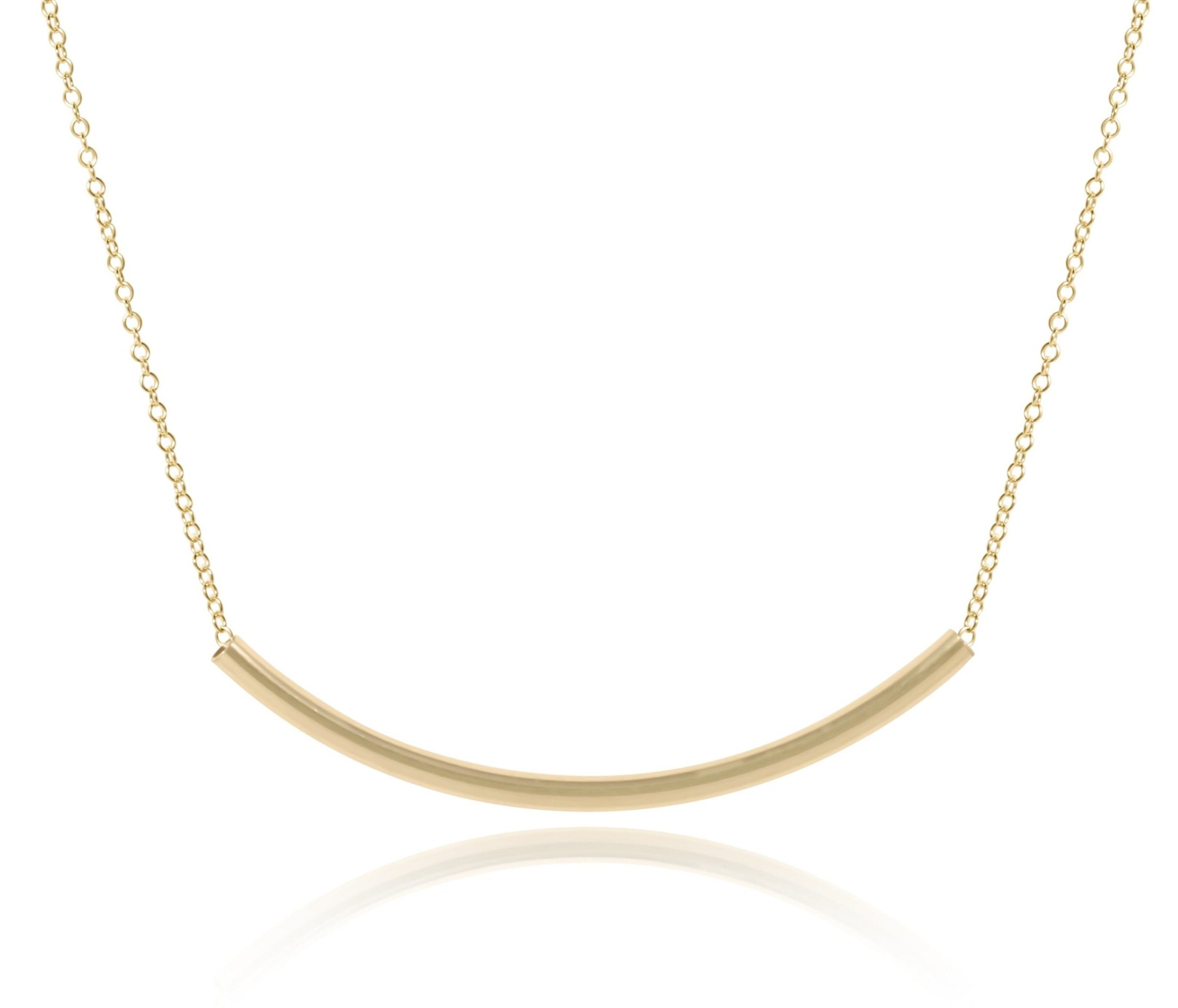 16" Necklace Gold - Bliss Bar Gold
