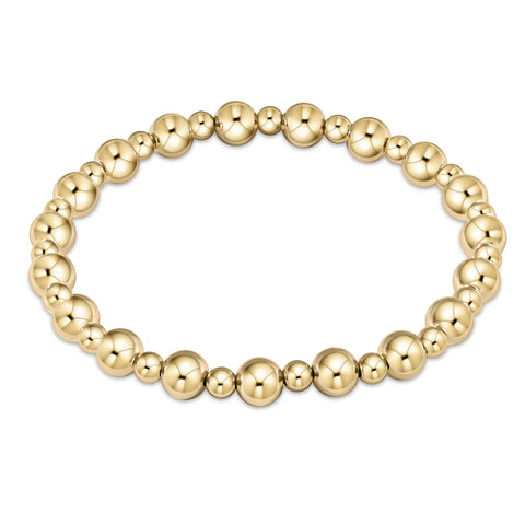 Enewton Extends Classic Joy Pattern Bead Bracelet - Gold 6mm