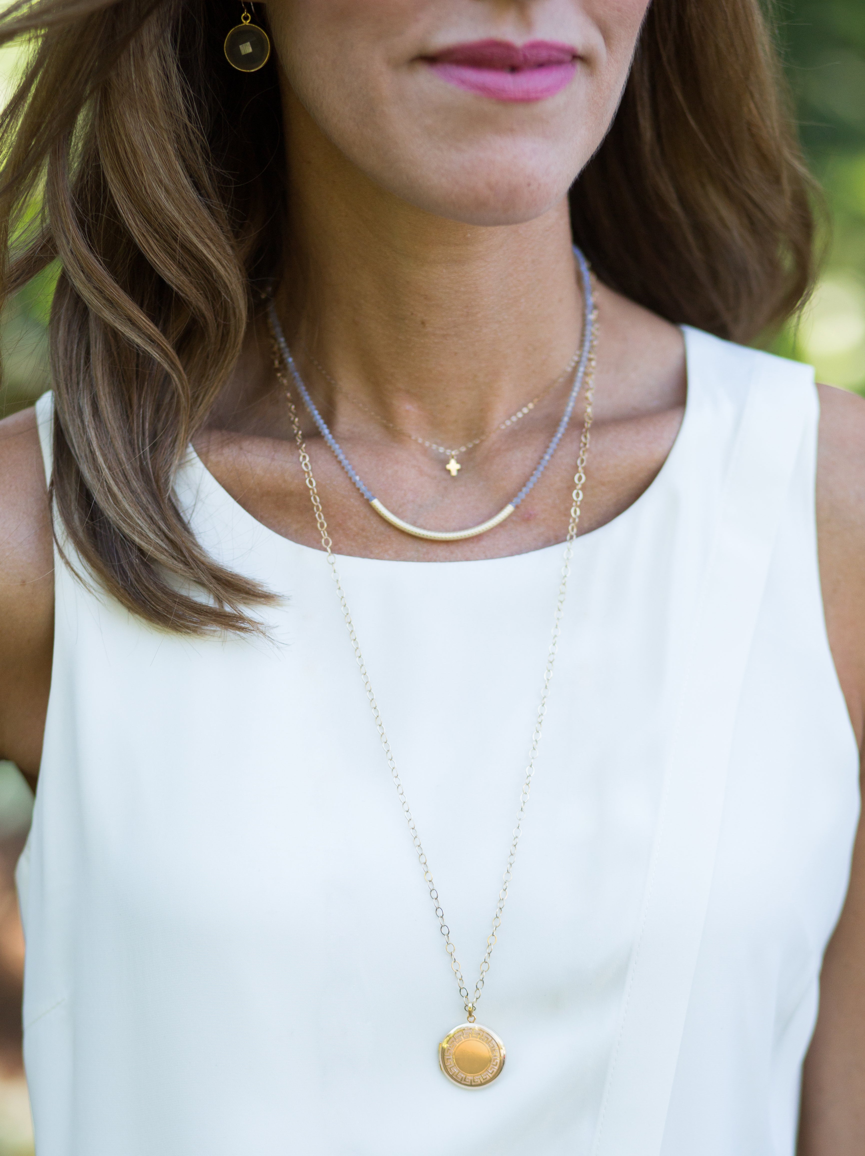 Cherish Pearl Necklace -Blue ,Green | EUNOIA Jewels | Wolf & Badger