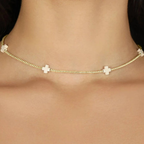 Mauzew Cross Necklace for Women Gold Sideways Cross India | Ubuy